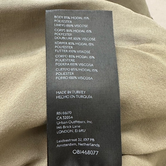 Anthropologie Long Sleeve V-Neck Knot Front Midi Dress - Picture 13 of 15